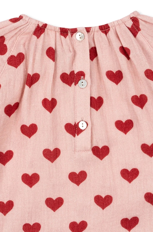 Девочка Хлопковое детское платье Konges Sløjd COCO DRESS GOTS KS101461 розовый