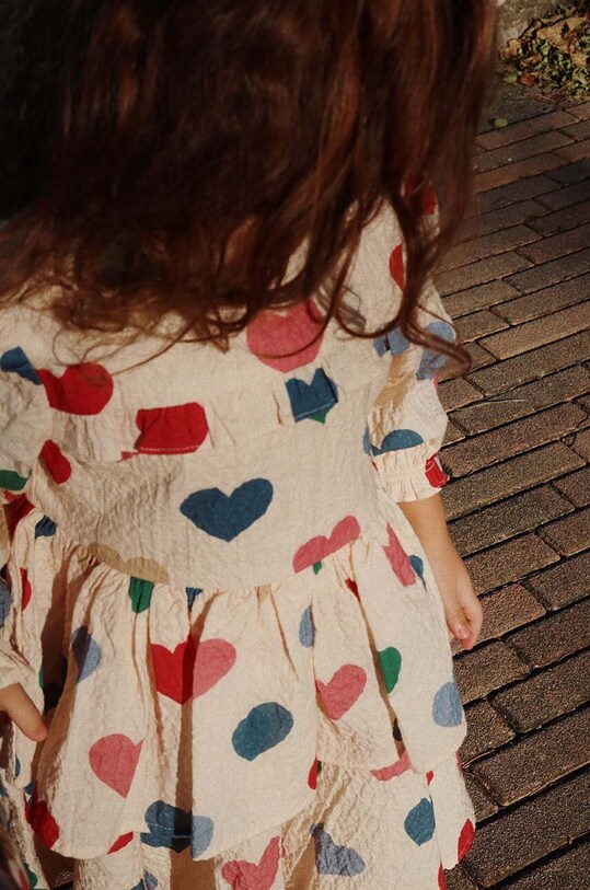 Konges Sløjd gyerek ruha ELIN FRILL DRESS GOTS KS101496