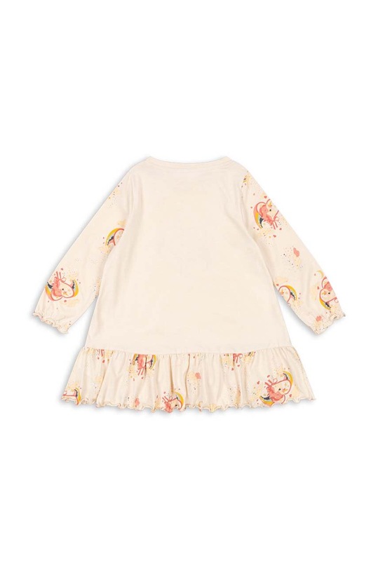 Konges Sløjd sukienka bawełniana dziecięca GIO DRESS GOTS KS101527 beżowy AW24