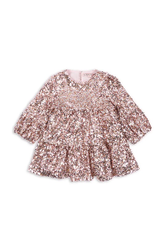Dziewczynka Konges Sløjd sukienka dziecięca LILA SEQUINS DRESS KS101558 różowy