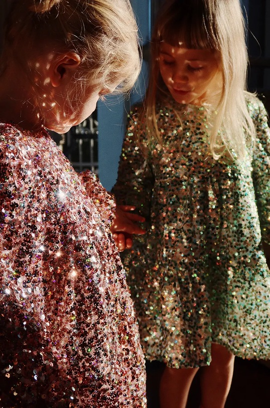 Dívčí šaty Konges Sløjd LILA SEQUINS DRESS KS101558