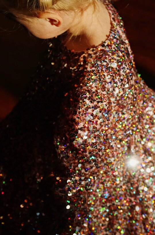 Dívčí šaty Konges Sløjd LILA SEQUINS DRESS KS101558
