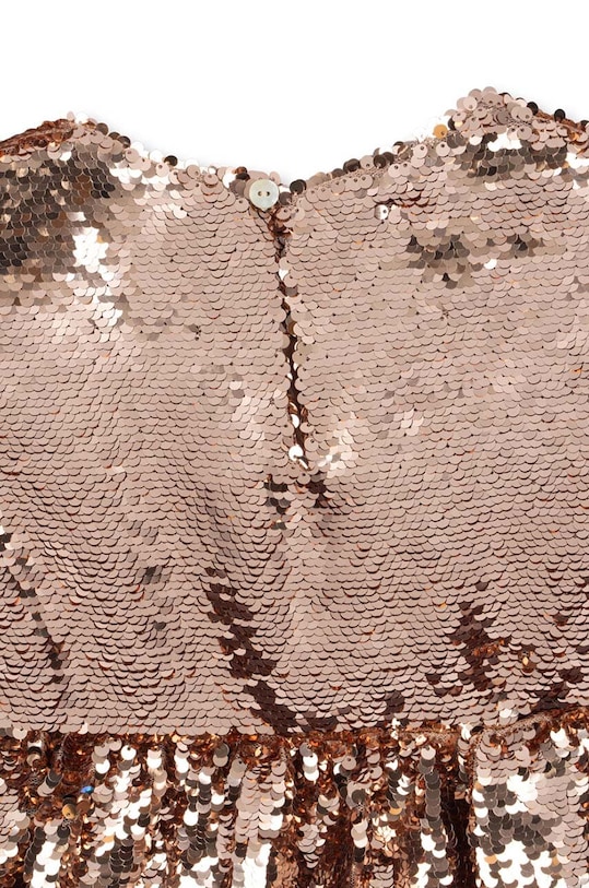 DÍVKA Dívčí šaty Konges Sløjd LULU DRESS KS101574 béžová