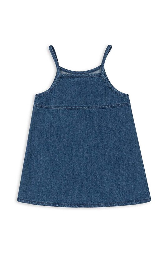 Dievča Dievčenské rifľové šaty Konges Sløjd MAGOT STRAP DRESS GOTS KS101583 modrá