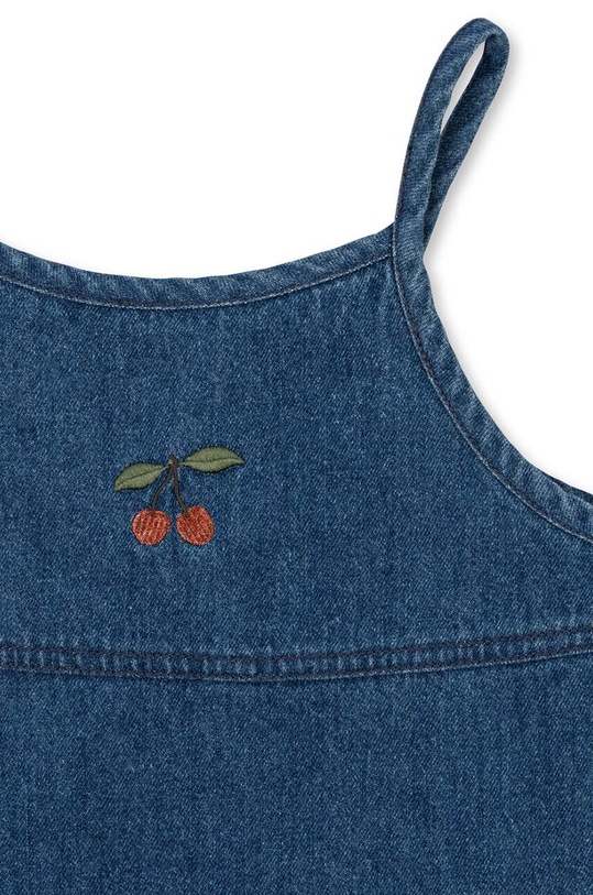 Dětské riflové šaty Konges Sløjd MAGOT STRAP DRESS GOTS modrá KS101583