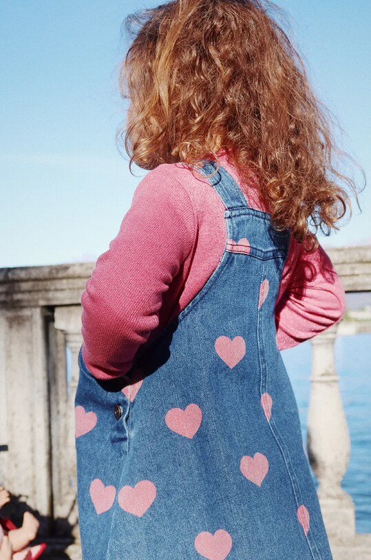 Konges Sløjd rochie din denim pentru copii MAGOT OVERALL DRESS GOTS KS101588