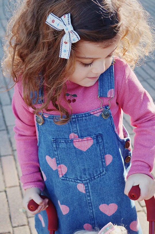 Konges Sløjd rochie din denim pentru copii MAGOT OVERALL DRESS GOTS KS101588