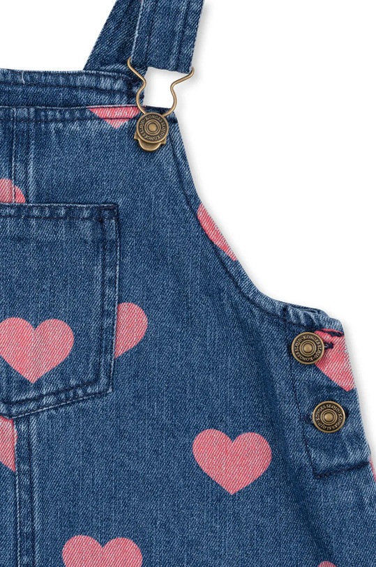 Dětské riflové šaty Konges Sløjd MAGOT OVERALL DRESS GOTS KS101588 modrá