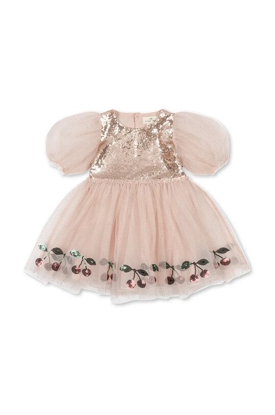 Konges Sløjd sukienka dziecięca MEI DRESS KS101598 beżowy AW24