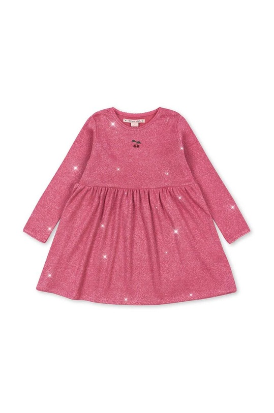 Šaty Konges Sløjd ROLI DRESS s elastanom ružová KS101654