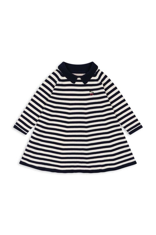 Платье Konges Sløjd VENTON KNIT DRESS GOTS длинный тёмно-синий KS101723
