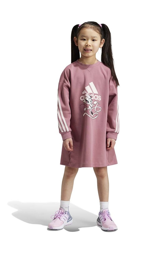 Дитяча сукня adidas x Disney, LG DY MD DRE довгий рожевий IV9620