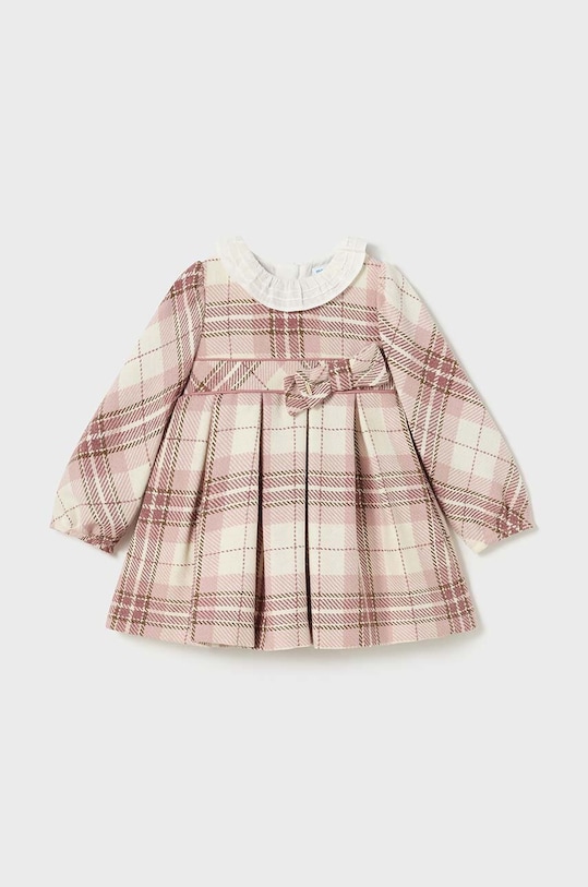 Dětské šaty s příměsí vlny Mayoral mini růžová 2903.4A.Baby.9BYH