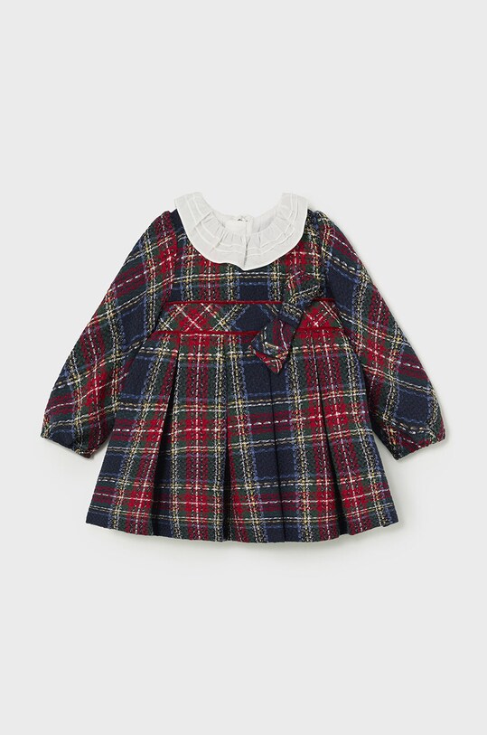 Dievčenské šaty s prímesou vlny Mayoral s prímesou vlny tmavomodrá 2903.4A.Baby.9BYH