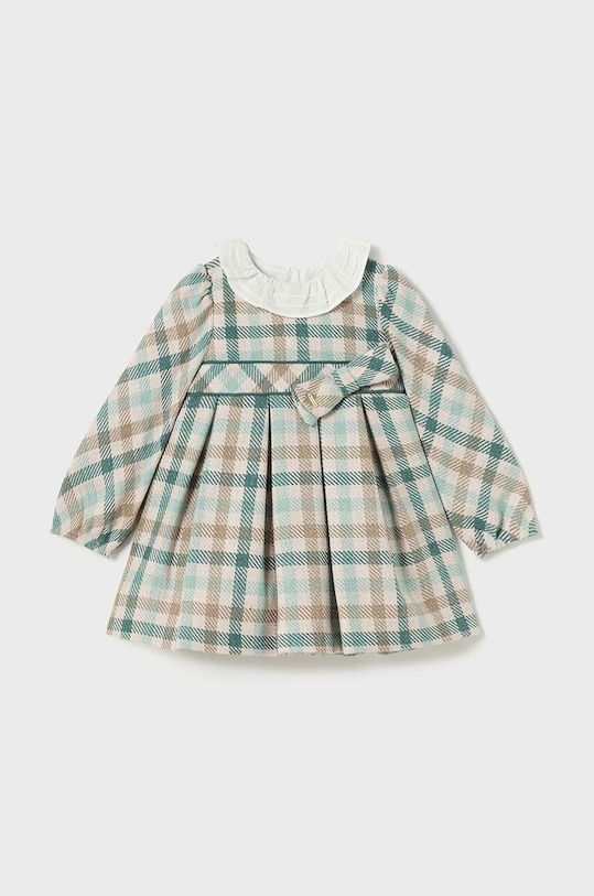 Mayoral rochie din amestec de lână pentru copii 2903.4A.Baby.9BYH turcoaz AW24