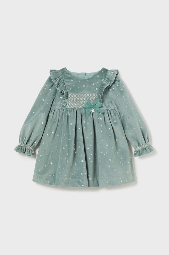 Mayoral sukienka dziecięca rozkloszowany zielony 2904.4A.Baby.9BYH