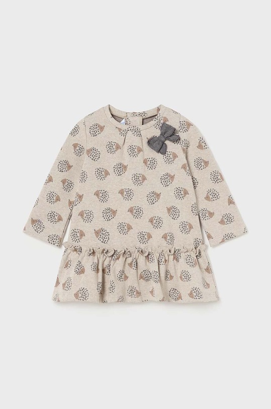 Dievčenské šaty Mayoral s elastanom béžová 2908.4B.Baby.9BYH