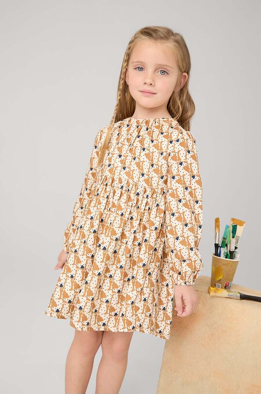 Dievčenské šaty Mayoral kvetinový ružová 4920.6D.Mini.9BYH