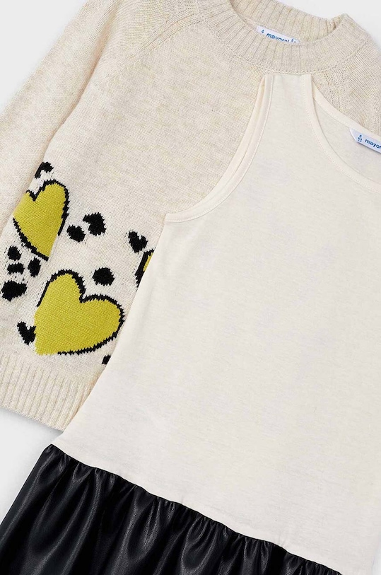 Κοριτσίστικα Παιδικό φόρεμα από μαλλί Mayoral 4925.6F.Mini.9BYH μπεζ