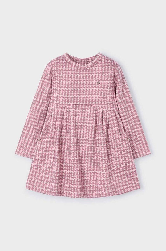 Mayoral sukienka dziecięca wzorzyste różowy 4928.6H.Mini.9BYH