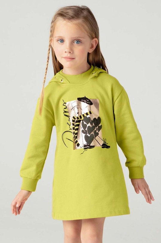 Dívčí šaty Mayoral mini zelená 4930.6J.Mini.9BYH