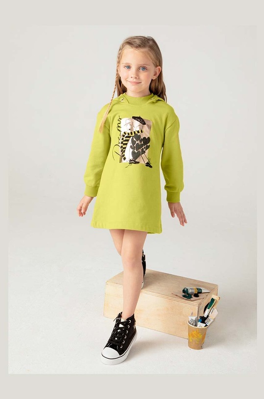 Dívčí šaty Mayoral zelená 4930.6J.Mini.9BYH