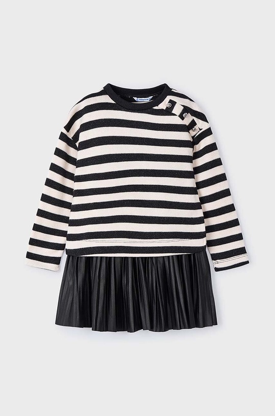 Παιδικό φόρεμα Mayoral εμπριμέ μαύρο 4932.6K.Mini.9BYH