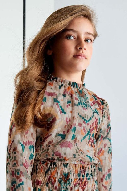 Mayoral sukienka dziecięca 7981.8D.Junior.9BYH beżowy