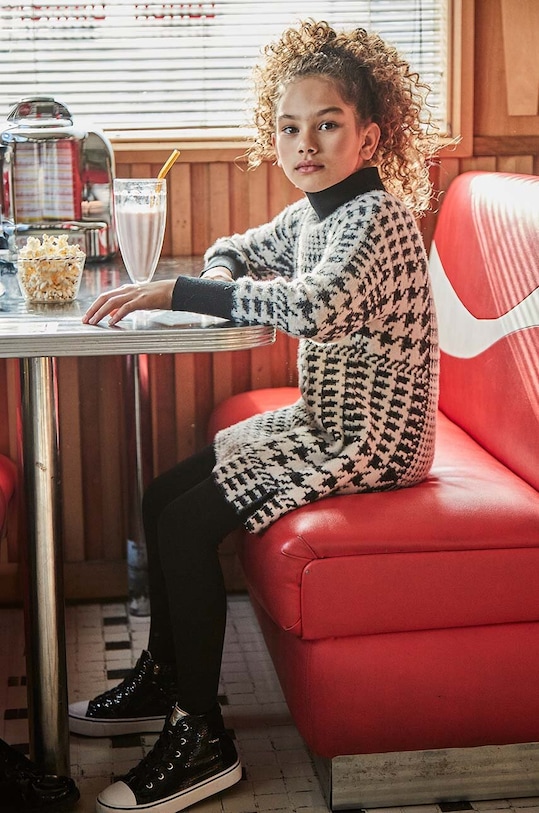 Детска рокля Mayoral трикотаж черен 7987.8G.Junior.9BYH