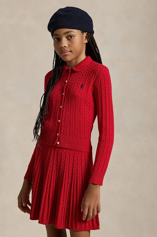 Детский свитер и юбка Polo Ralph Lauren красный 312950779001