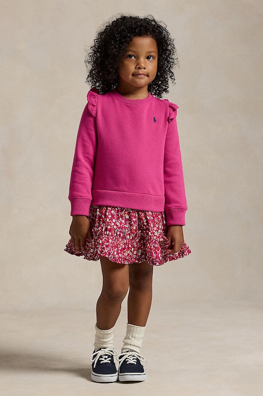 Haljina Polo Ralph Lauren bez uzorka roza 312951071001