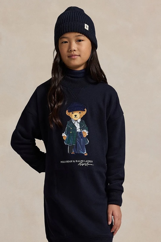 Dívčí šaty Polo Ralph Lauren 313952155001 námořnická modř