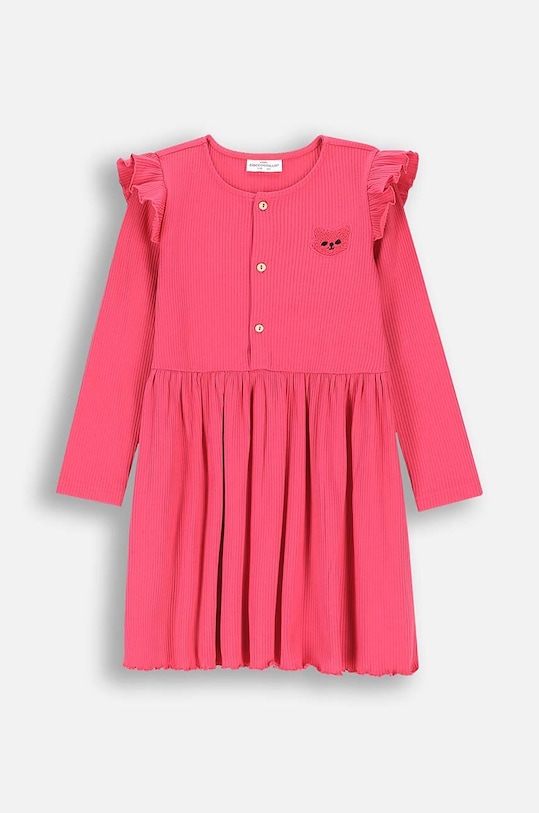 Coccodrillo sukienka dziecięca z elastanem różowy ZC4129104AGK