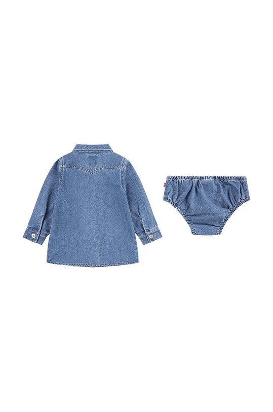 Дитяча джинсова сукня Levi's OUT WEST DENIM DRESS 1EK979 бірюзовий AW24