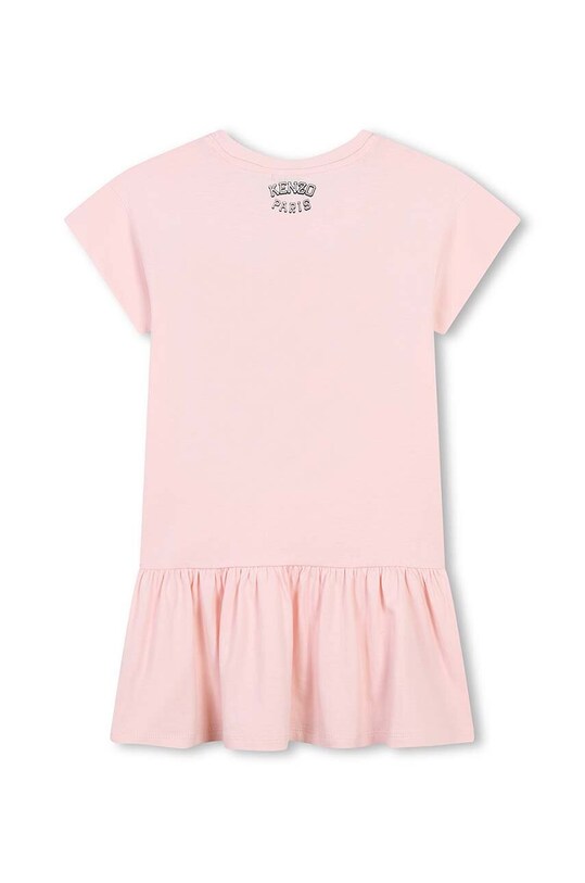 Dievčenské bavlnené šaty Kenzo Kids K60682.114.150 ružová AW24