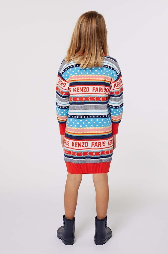 Kenzo Kids rochie fete multicolor K60686.