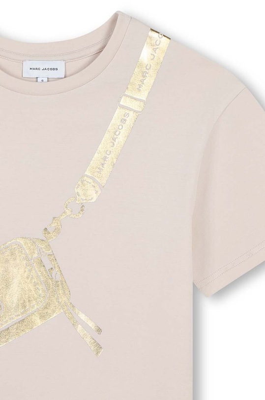 Dievčenské bavlnené šaty Marc Jacobs béžová W60230.114.150