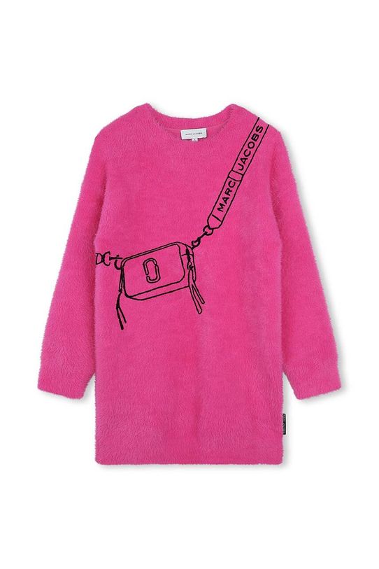 Marc Jacobs sukienka dziecięca dzianina różowy W60386.86.108