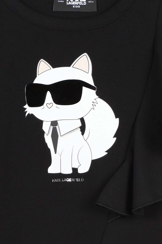 Dievča Dievčenské šaty Karl Lagerfeld Z30181.114.150 čierna