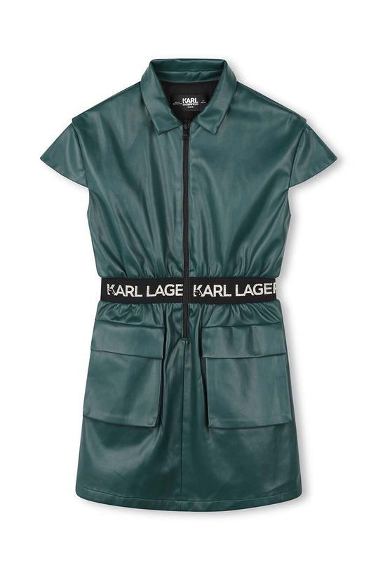 Dievčenské šaty Karl Lagerfeld Z30187.156.162 zelená AW24