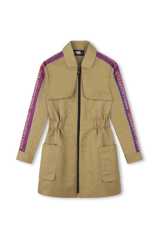 Dievčenské šaty Karl Lagerfeld Z30188.126.150 béžová AW24