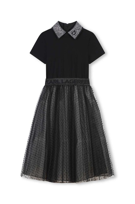 Παιδικό φόρεμα Karl Lagerfeld Z30194.102.108 μαύρο AW24