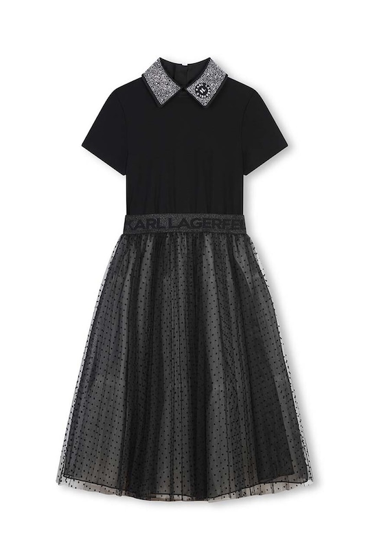 Παιδικό φόρεμα Karl Lagerfeld Z30194.102.108 μαύρο AW24