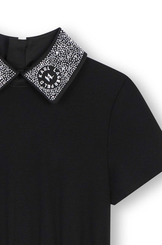 Παιδικό φόρεμα Karl Lagerfeld μαύρο Z30194.102.108