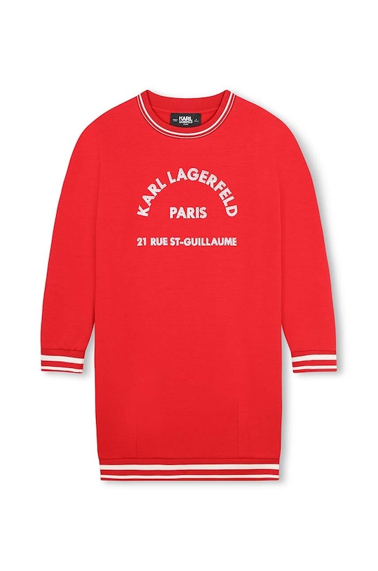 Dievčenské šaty Karl Lagerfeld Z30237.156.162 červená AW24