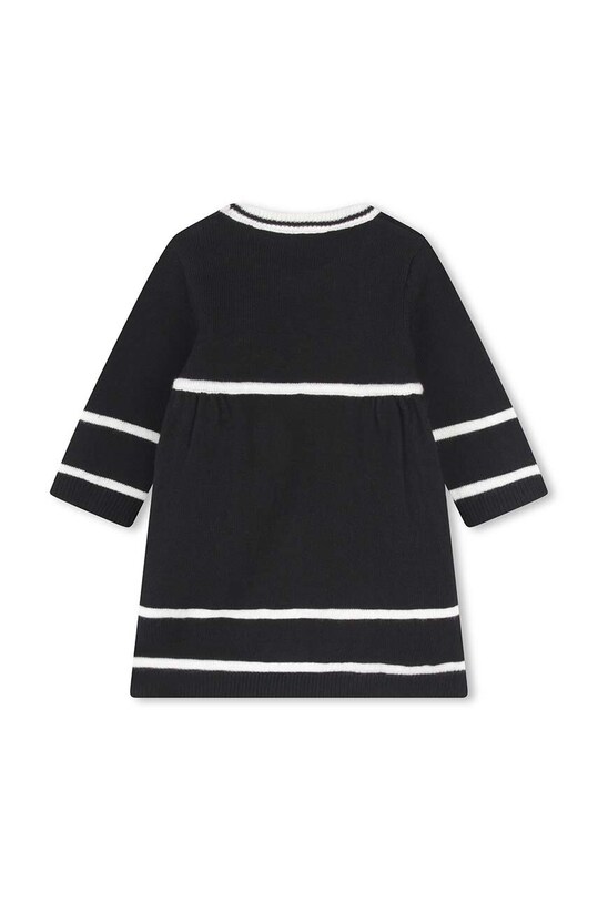 Хлопковое детское платье Karl Lagerfeld Z30277.86.94 чёрный AW24
