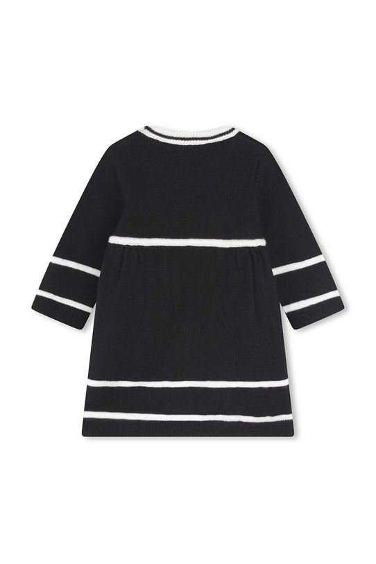 Dievčenské bavlnené šaty Karl Lagerfeld Z30277.71.81 čierna AW24