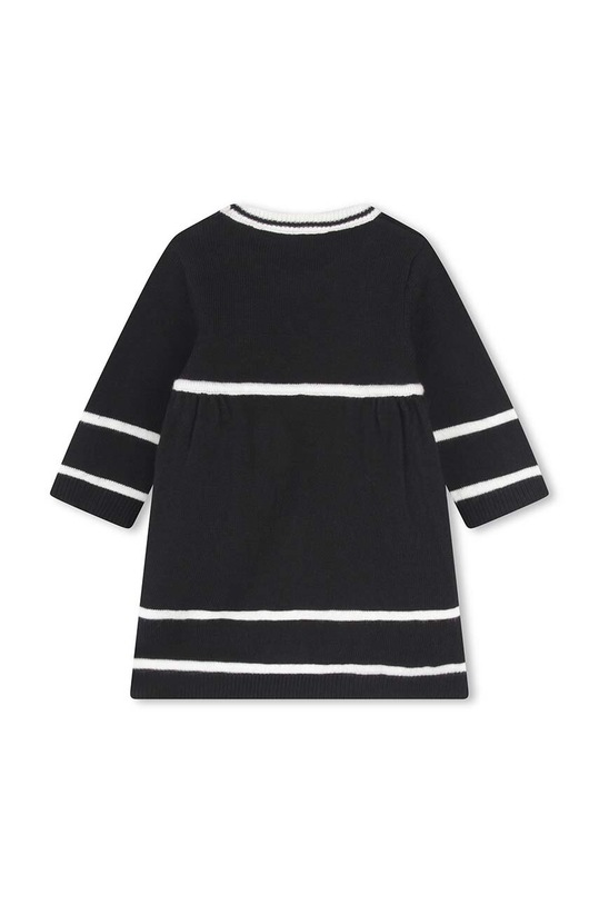 Karl Lagerfeld rochie din bumbac pentru copii Z30277.71.81 negru AW24