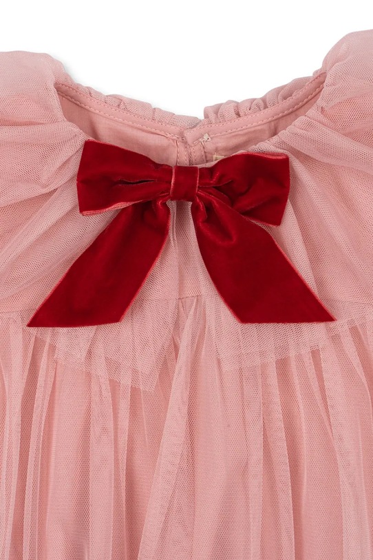 Konges Sløjd sukienka dziecięca BOW DRESS KS101905 różowy