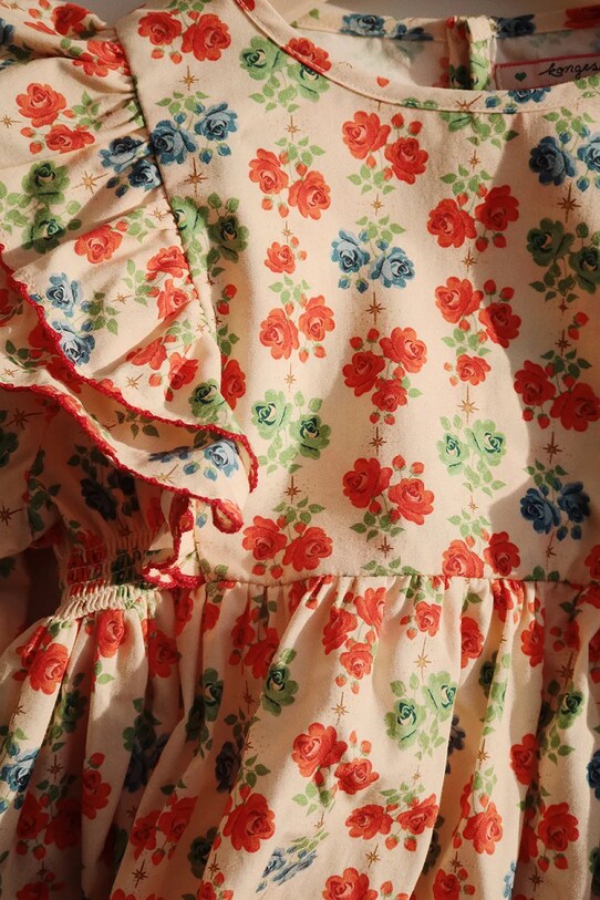 Konges Sløjd rochie din bumbac pentru copii COEUR DRESS GOTS KS101933